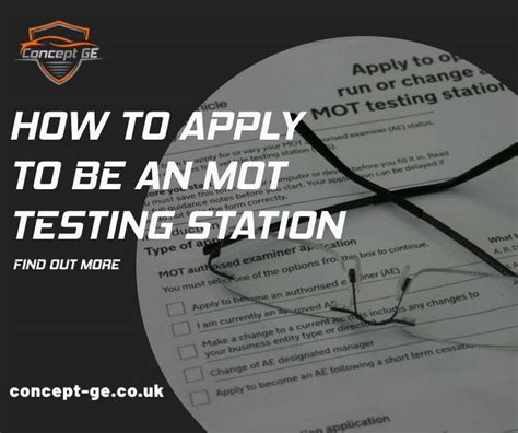 mot smart card application form|mot test station application form.